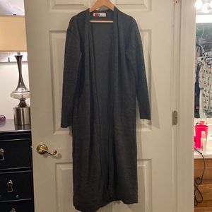 Free People Maxi Length Knit Cardigan